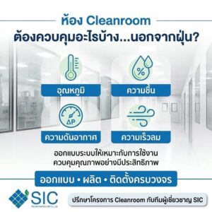 ห้อง Cleanroom ต้องควบคุมอะไรบ้าง นอกจากฝุ่น?