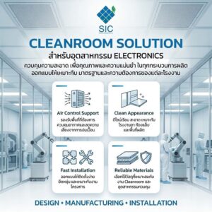 Cleanroom Solution สำหรับอุตสาหกรรม Electronics
